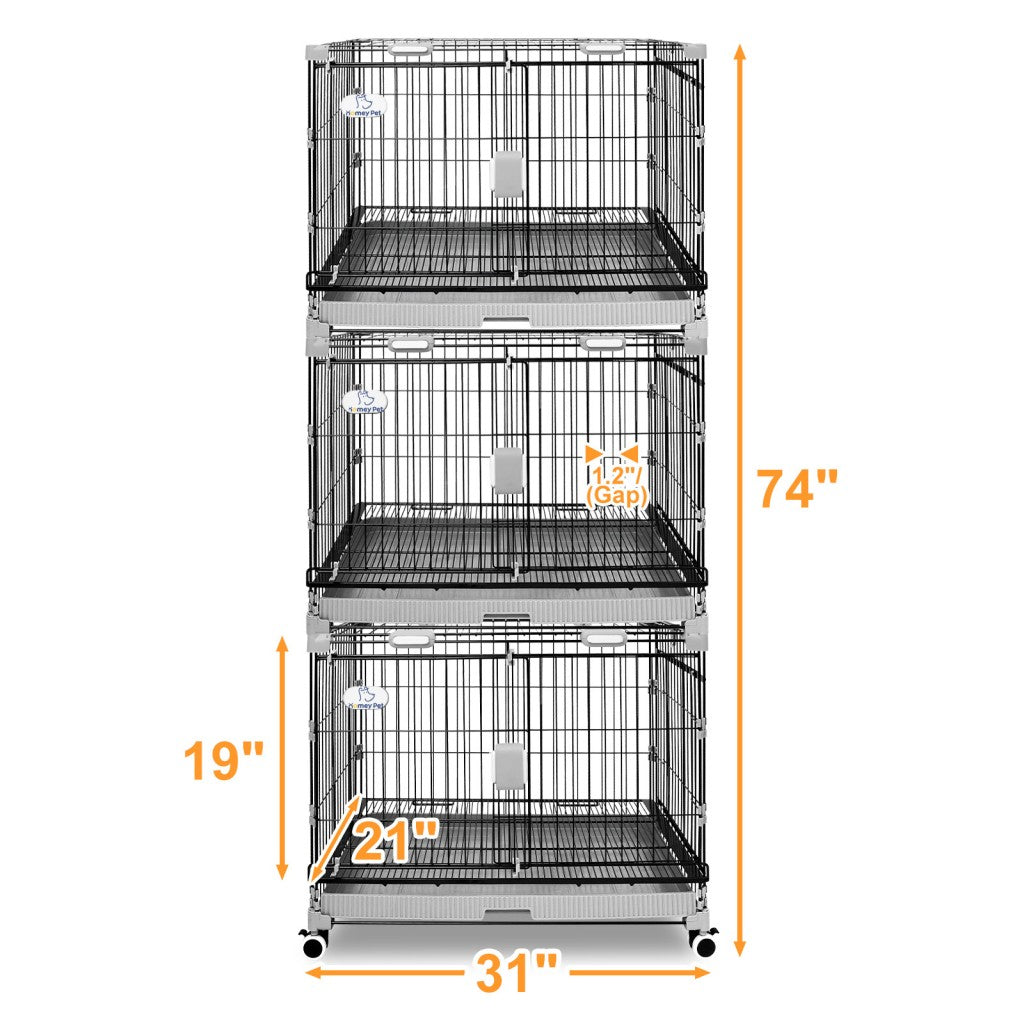 24-30" Black Metal Wire Dog Crate LS-2N01/LS-2.5N01