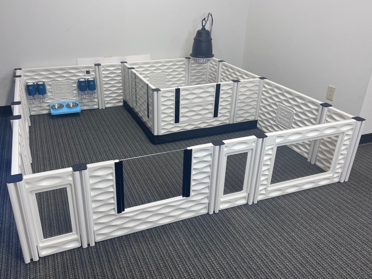 EZclassic Dog Whelping Condo Bundle with Add-On Rooms
