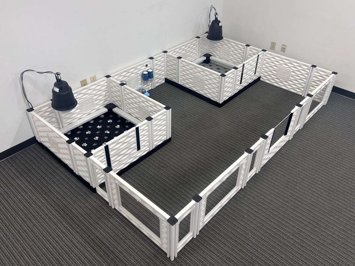 EZclassic Two-Room Whelping Condo Bundle