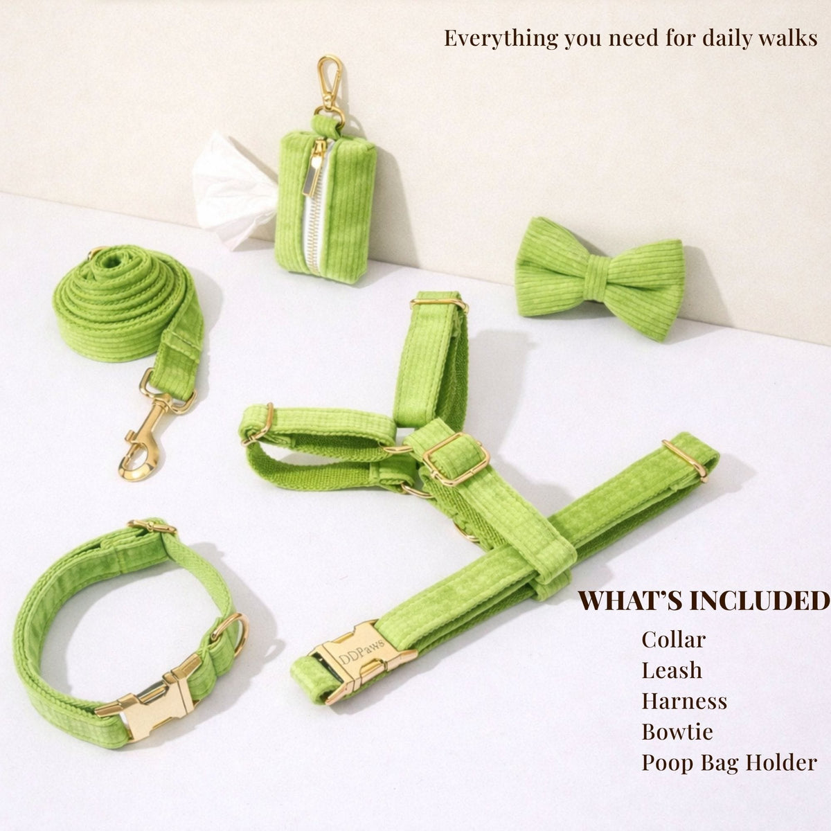 Apple Green Corduroy Set