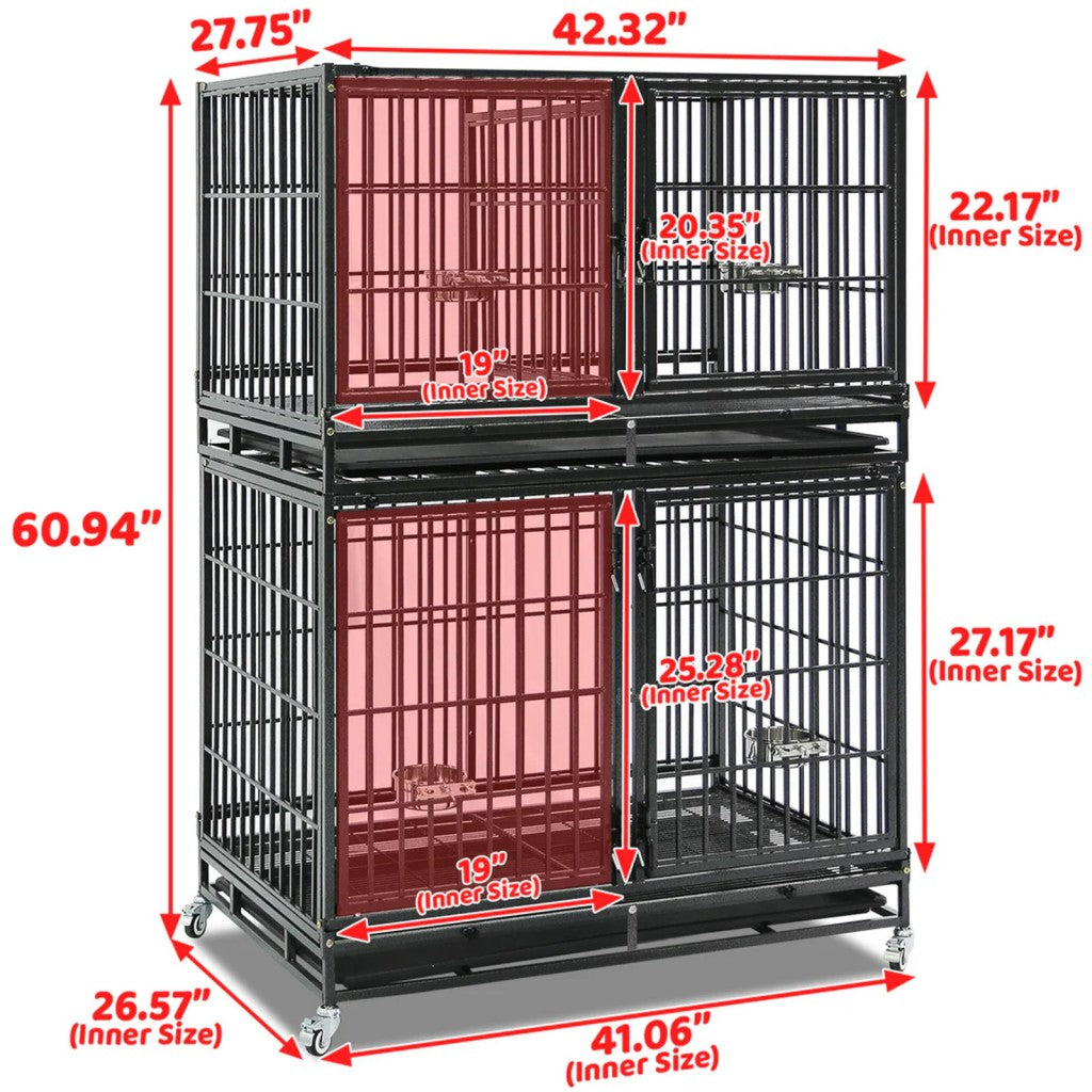42" Stackable Dog Crate 43ST