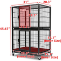31" Two-Tier Dog Crate 46A