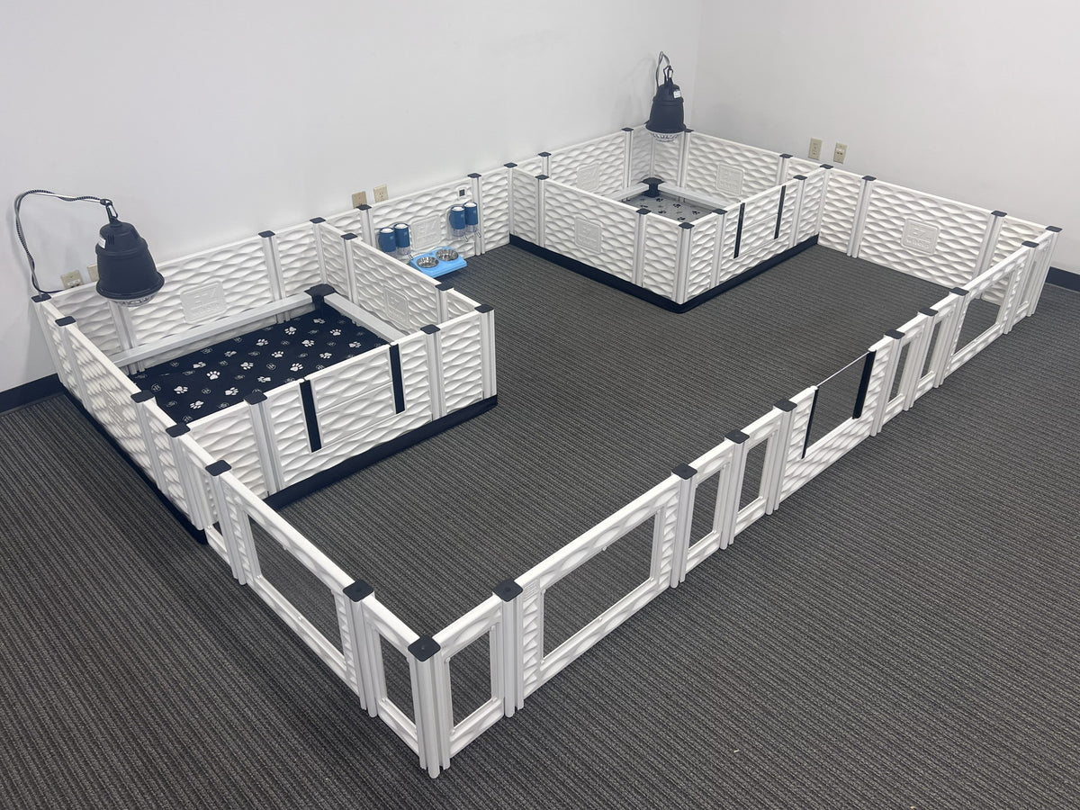 EZclassic Two-Room Whelping Condo Bundle