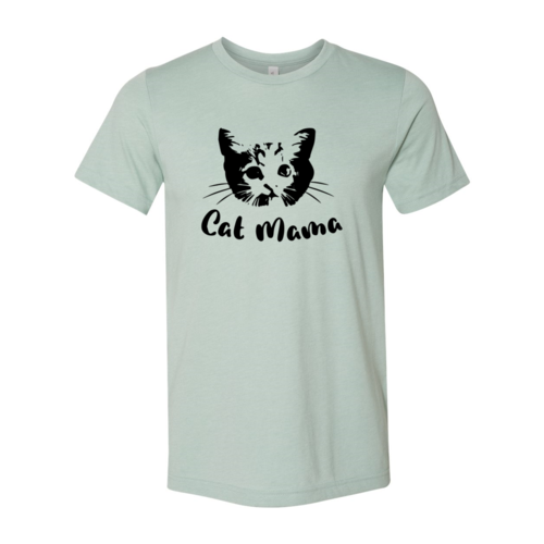 Cat Mama Graphic T-Shirt – Heather Cotton