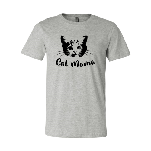Cat Mama Graphic T-Shirt – Heather Cotton