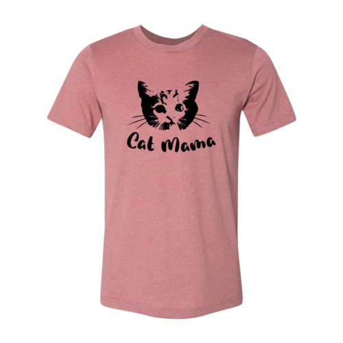 Cat Mama Graphic T-Shirt – Heather Cotton