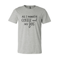 All I Need Is Coffee And My Dog T-Shirt – Heather Colors