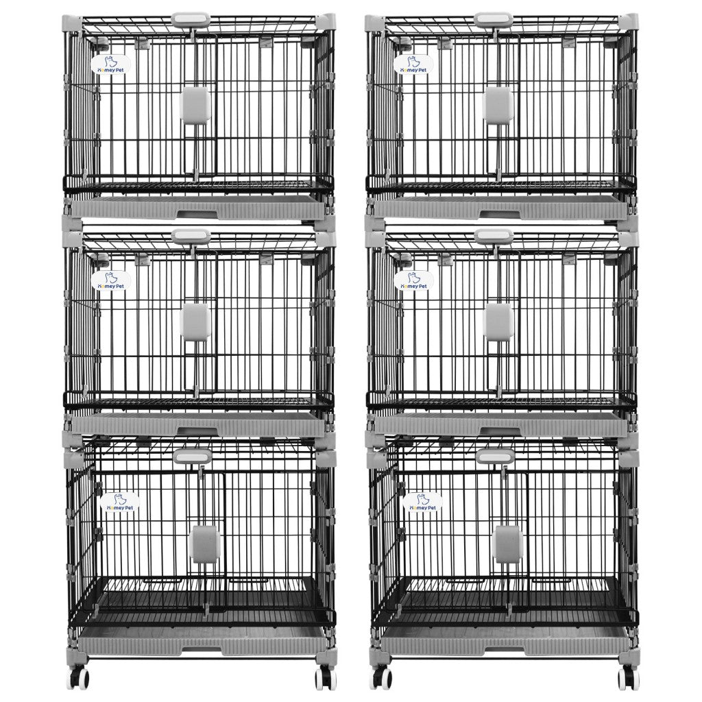 24-30" Black Metal Wire Dog Crate LS-2N01/LS-2.5N01
