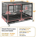 42" Stackable Dog Crate with Divider 43T (Standard Height)