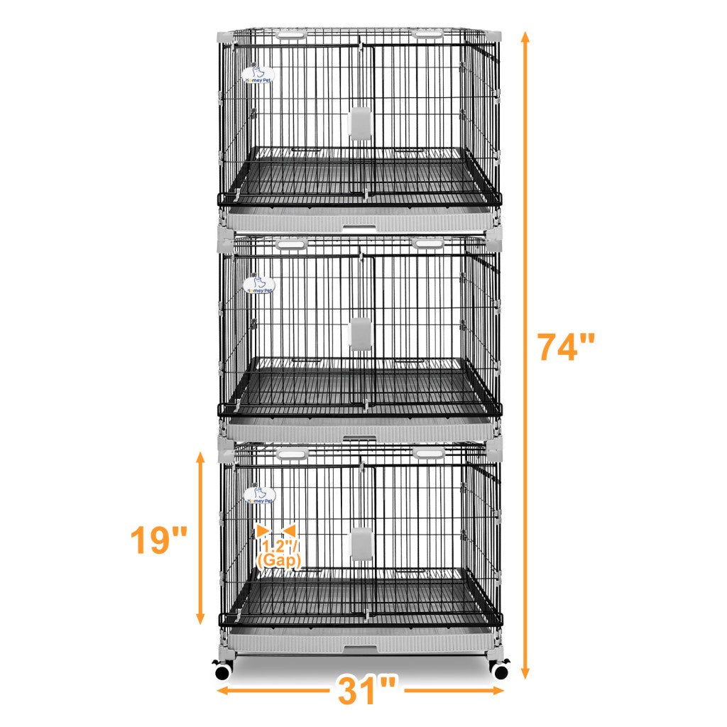 24-30" Black Metal Wire Dog Crate LS-2N01/LS-2.5N01