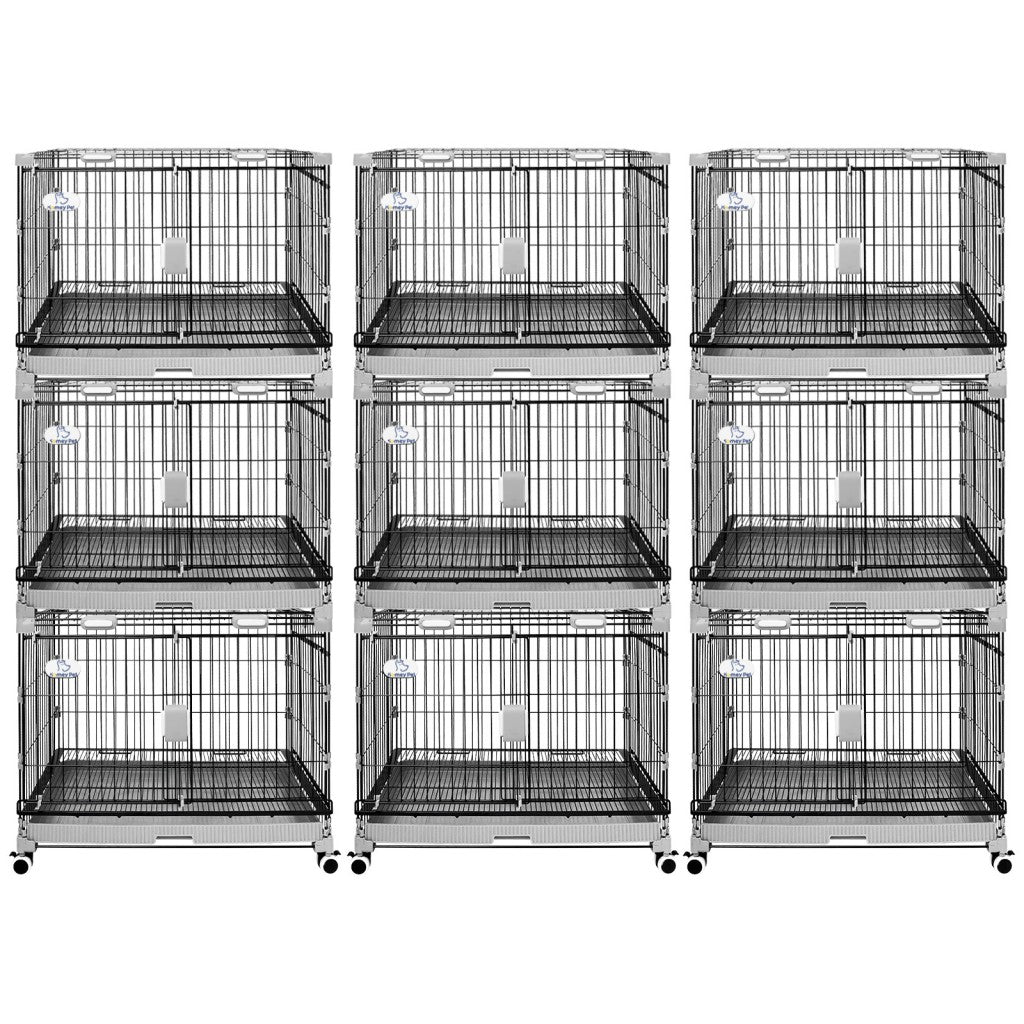 24-30" Black Metal Wire Dog Crate LS-2N01/LS-2.5N01