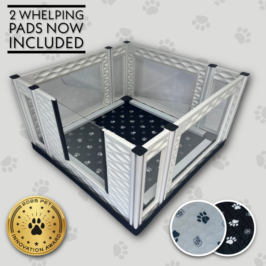EZclassic TALL Windowed Whelping Box Set w/Rail Assembly