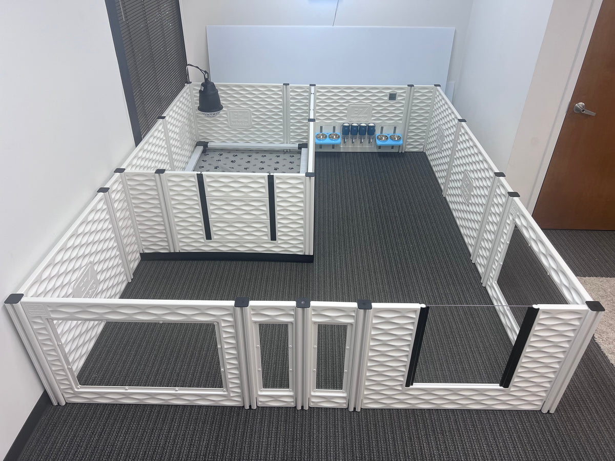 EZclassic Dog Whelping Condo Bundle with Add-On Rooms