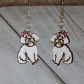 Maltipoo Wooden Earrings | Dog Lover Pet Jewelry