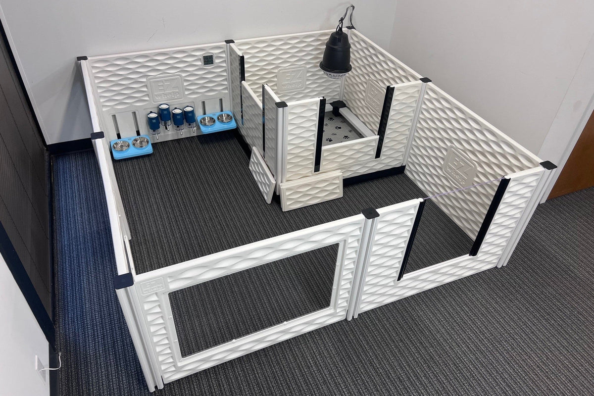 EZclassic Dog Whelping Condo Bundle with Add-On Rooms