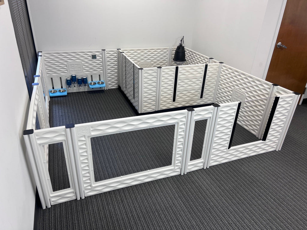 EZclassic Dog Whelping Condo Bundle with Add-On Rooms