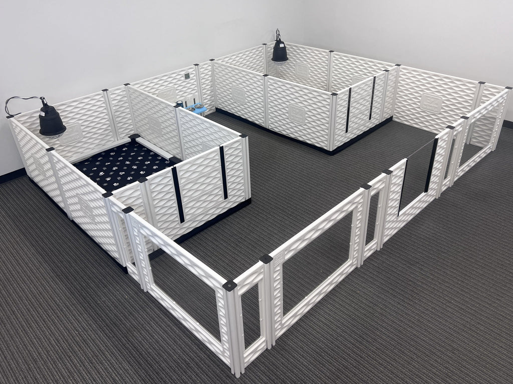 EZclassic Two-Room Whelping Condo Bundle