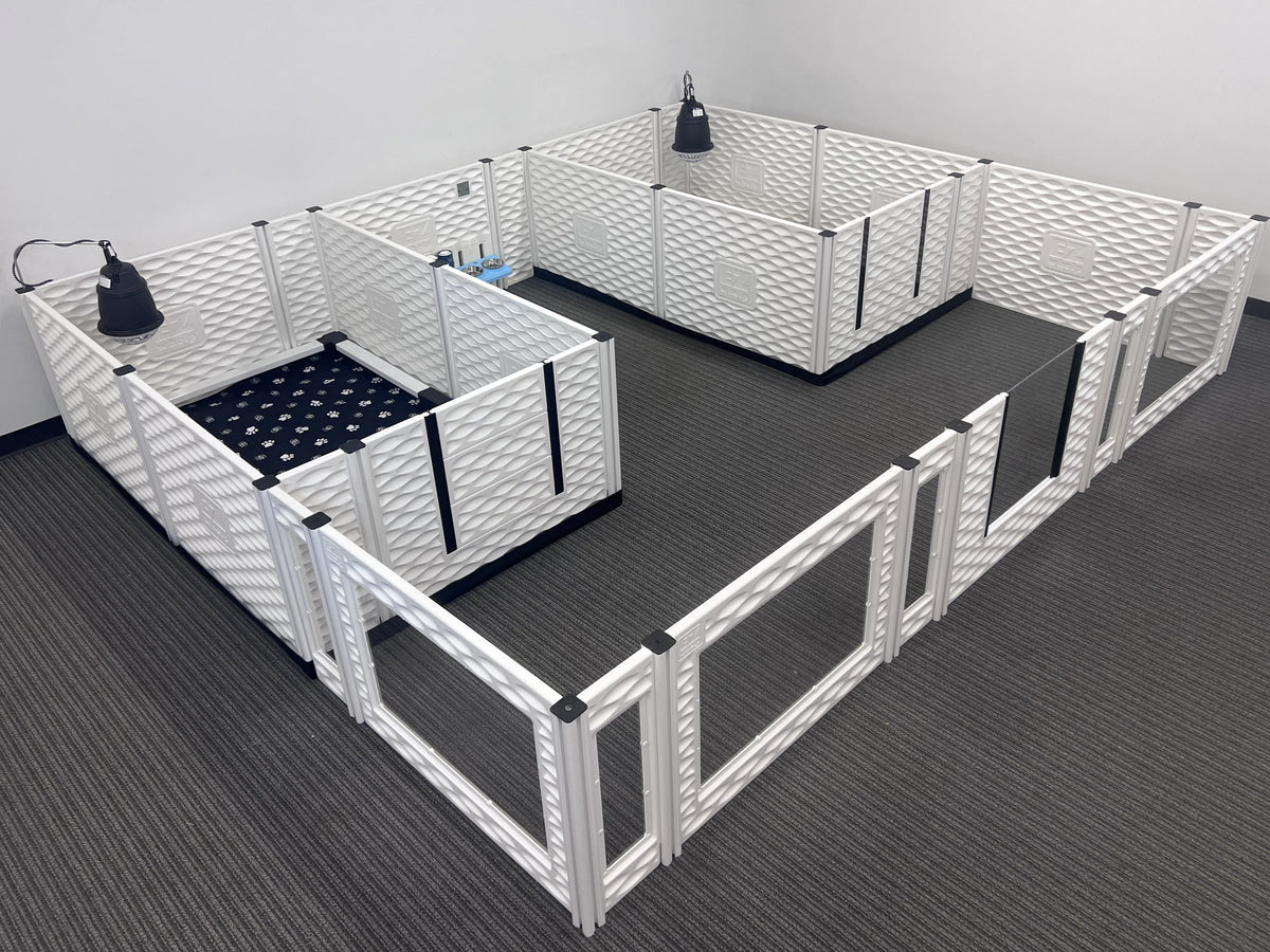 EZclassic Two-Room Whelping Condo Bundle