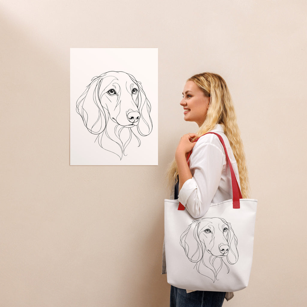 Dachshund Inspired Tote Bag | Dog Fitter Co.