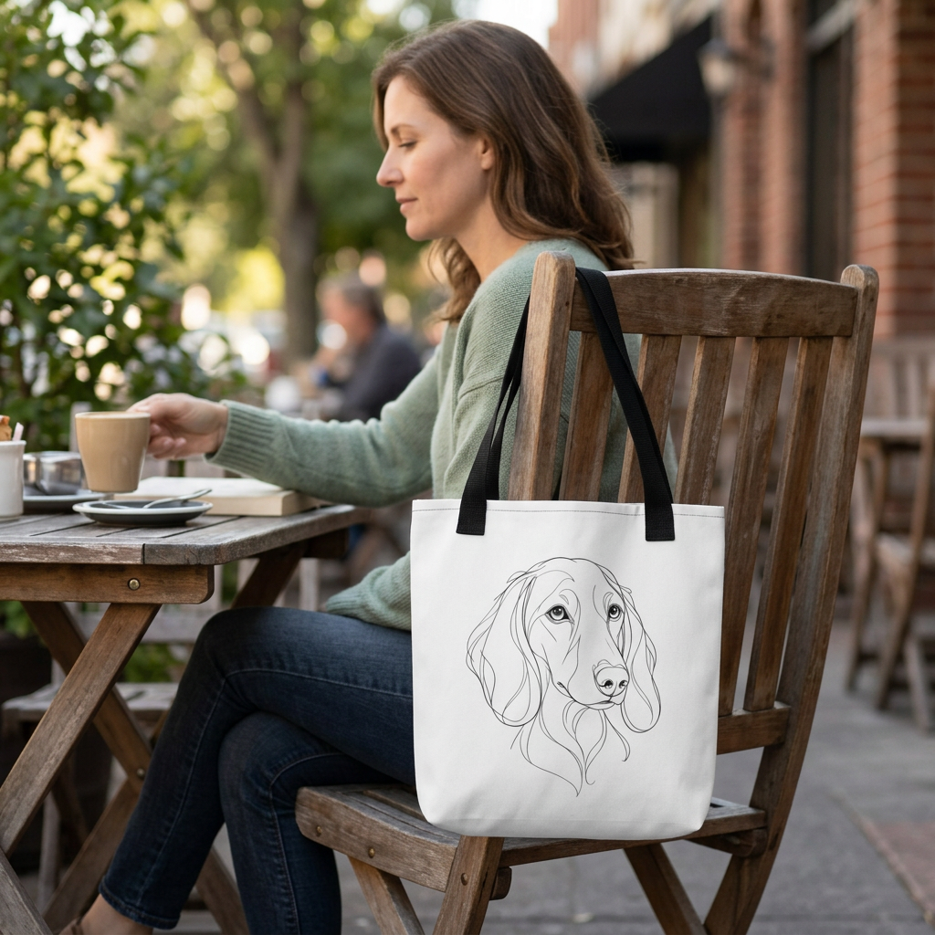 Dachshund Inspired Tote Bag | Dog Fitter Co.