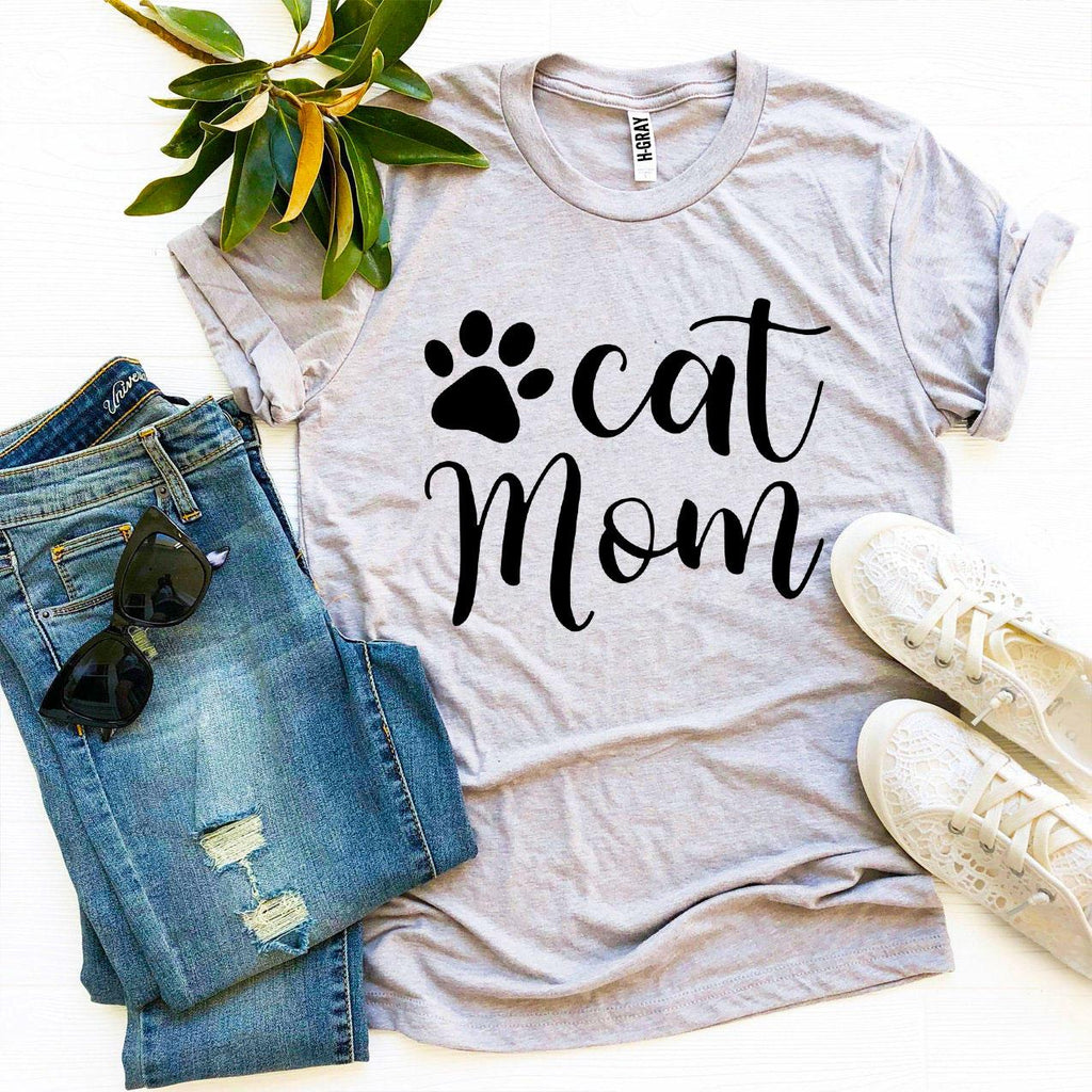 Cat Mom T-Shirt – Dark Colors