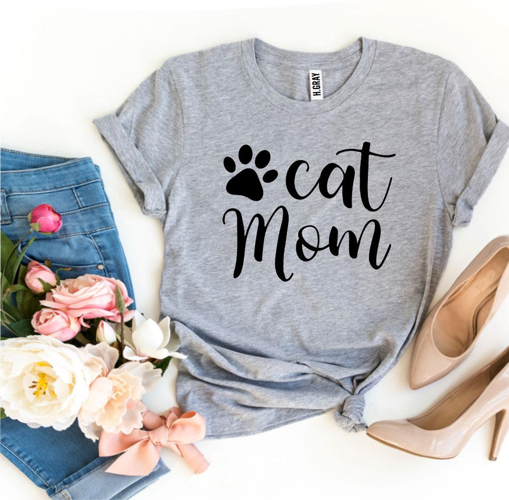 Cat Mom T-Shirt – Dark Colors