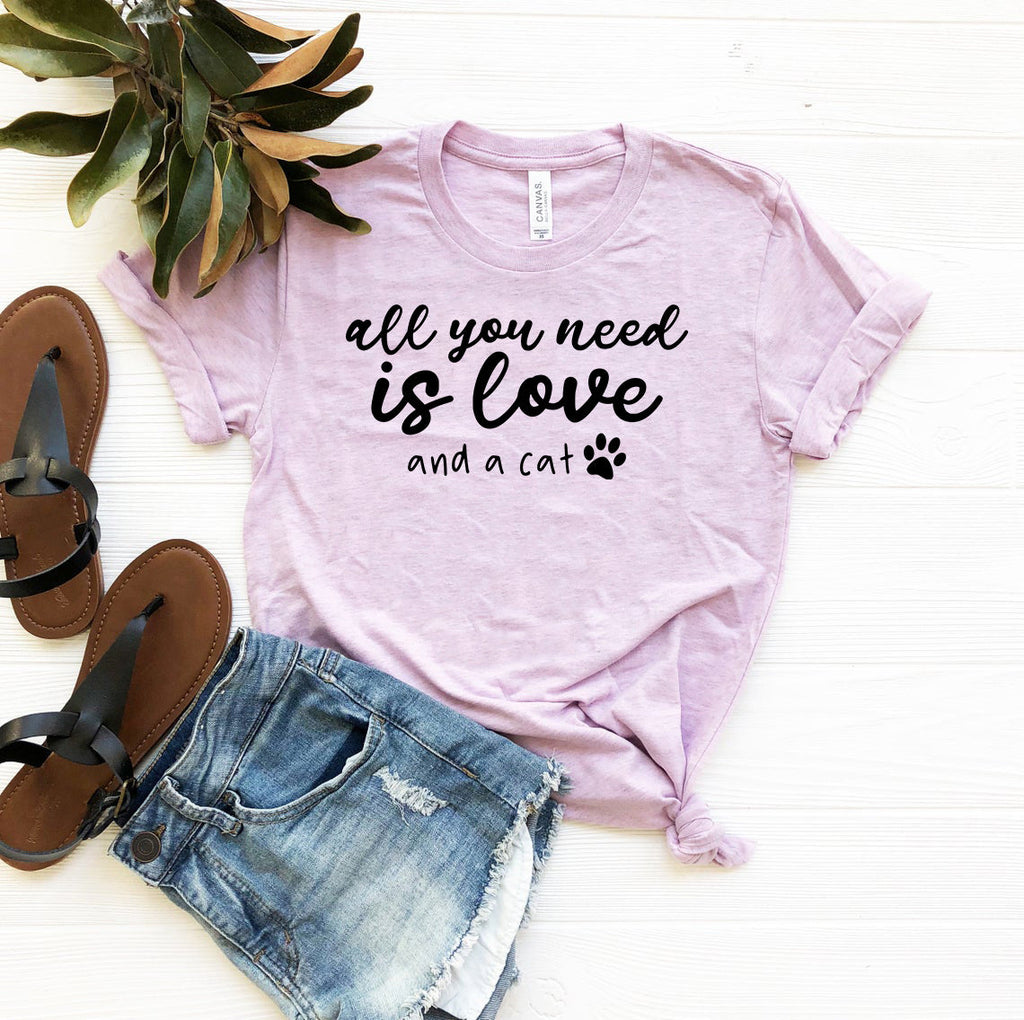 All You Need Is Love And A Cat T-Shirt