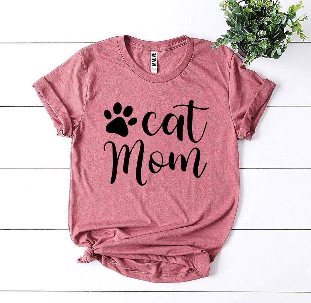 Cat Mom T-Shirt – Dark Colors