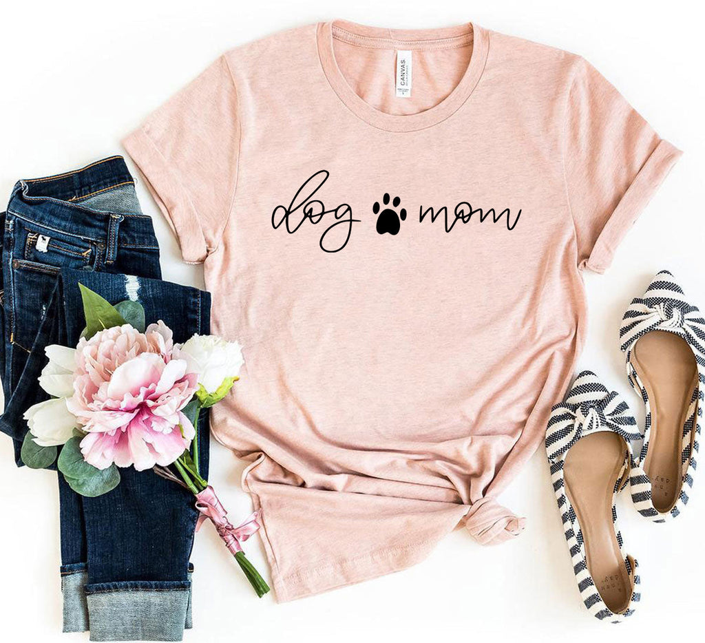 Dog Mom T-Shirt – Heather Colors