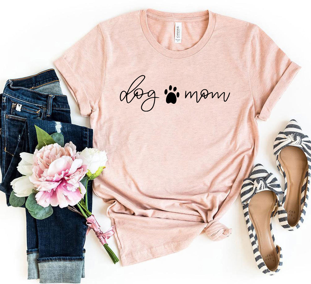 Dog Mom T-Shirt – Heather Colors