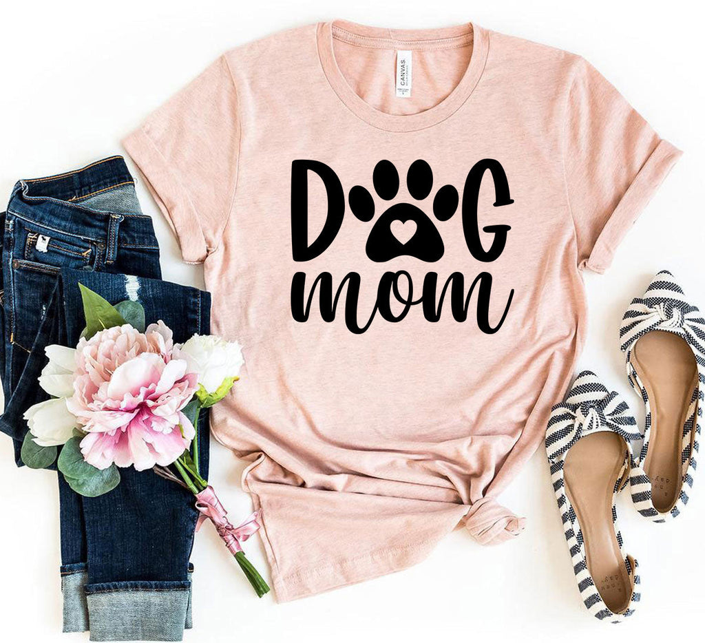 Dog Mom T-Shirt – Deep Teal Colors