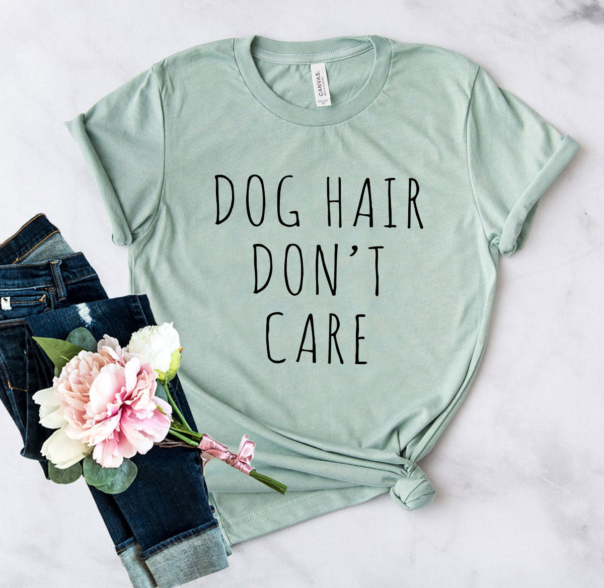 Dog Hair Don't Care T-Shirt – Heather Colors