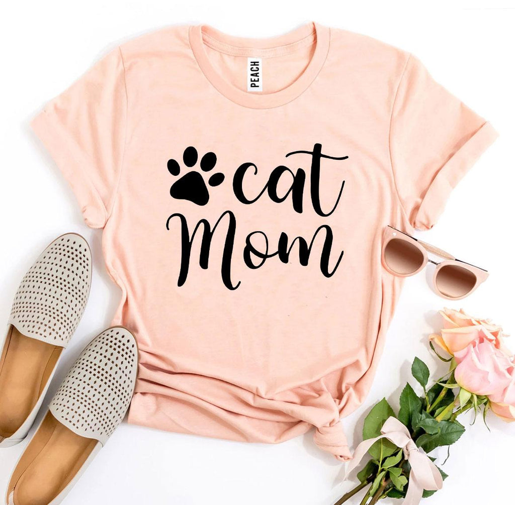 Cat Mom T-Shirt – Dark Colors