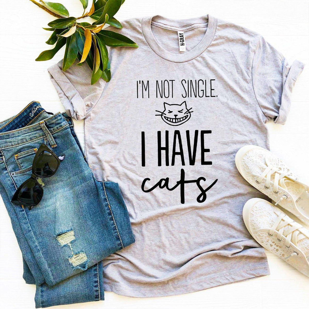 I'm Not Single I Have Cats Graphic T-Shirt