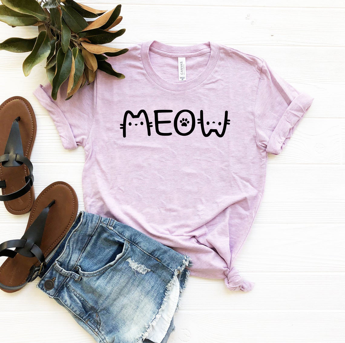 Meow T-Shirt – Heather Colors
