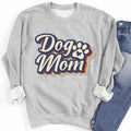 "Dog Mom" – Cozy Pet Lover Fleece Crewneck Sweatshirt
