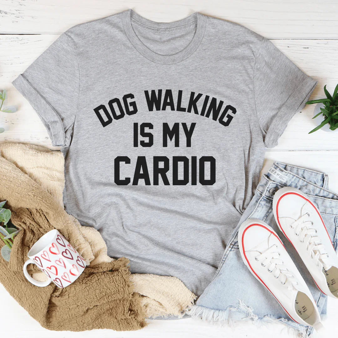 Active Dog Lover Graphic Top – Dog Walking Is My Cardio