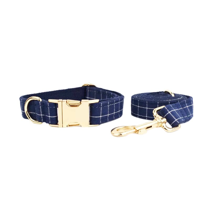 Plaid Dark Blue Set