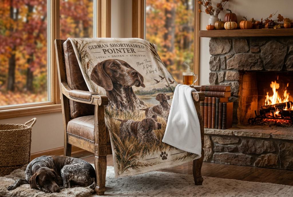 German Shorthaired Pointer Throw Blanket