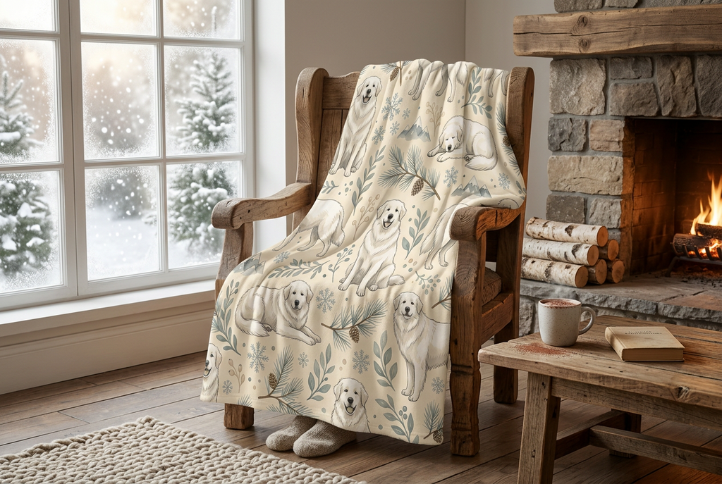 Great Pyrenees Throw Blanket