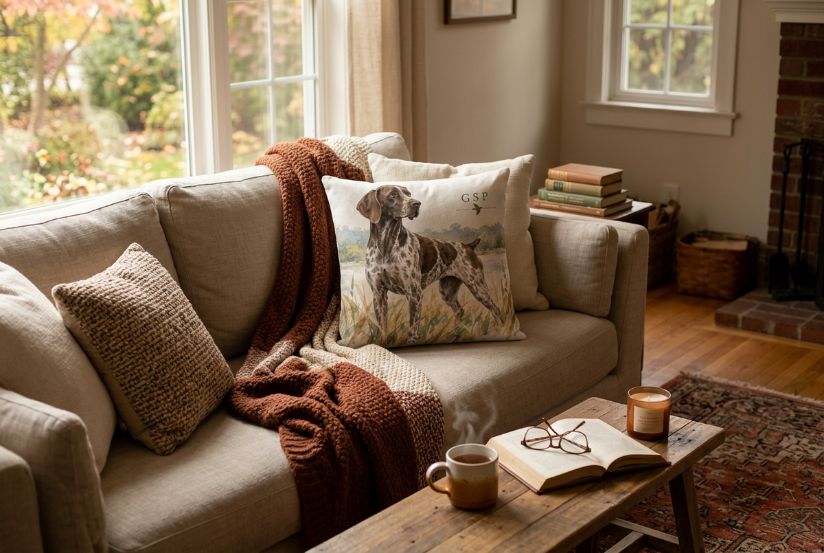 German Shorthaired Pointer Throw Pillow