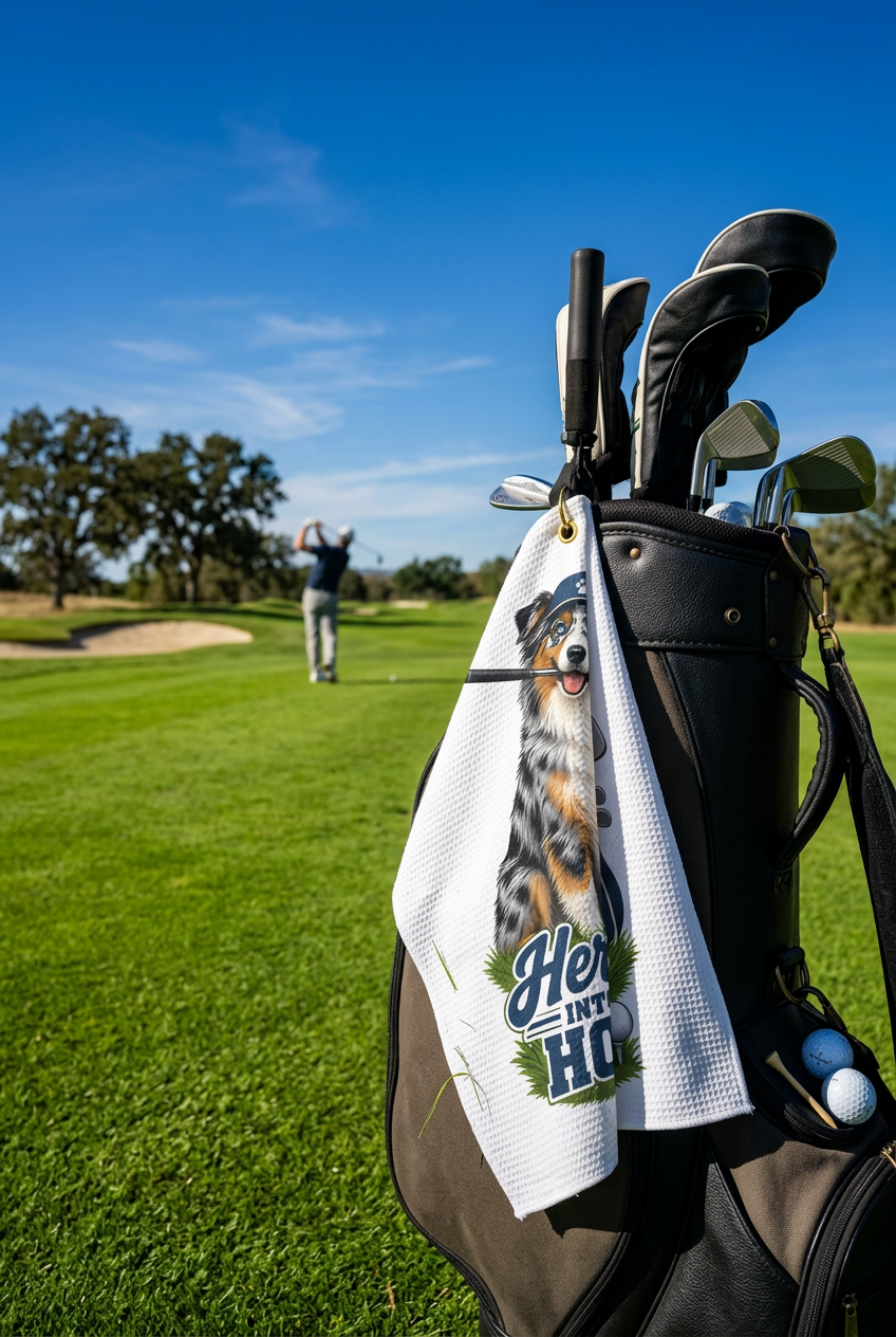 Australian Shepherd Golf towel
