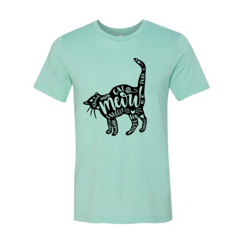 Cat And Words T-Shirt