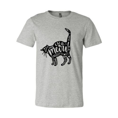 Cat And Words T-Shirt