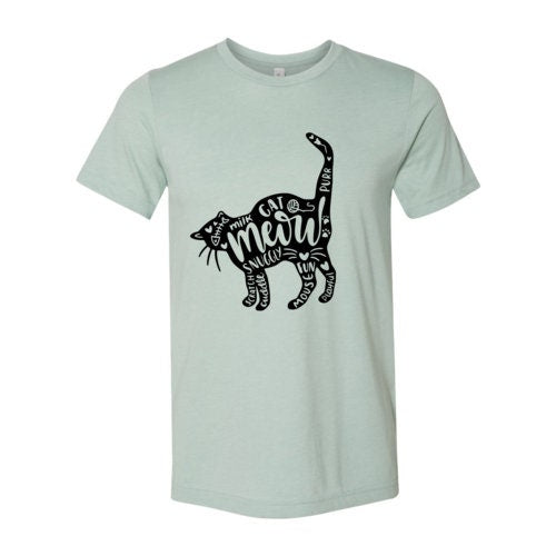 Cat And Words T-Shirt