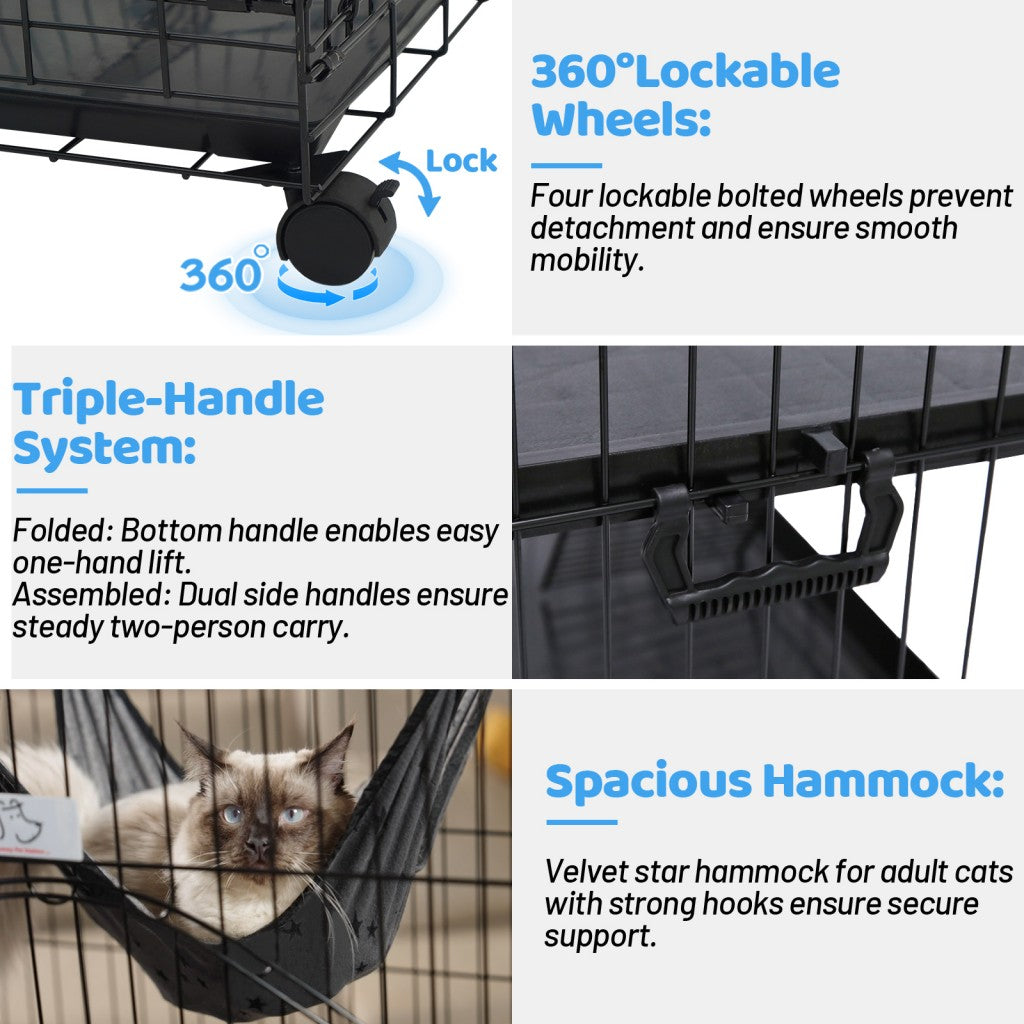 50 Inch Cat Cage with Side Door CT52