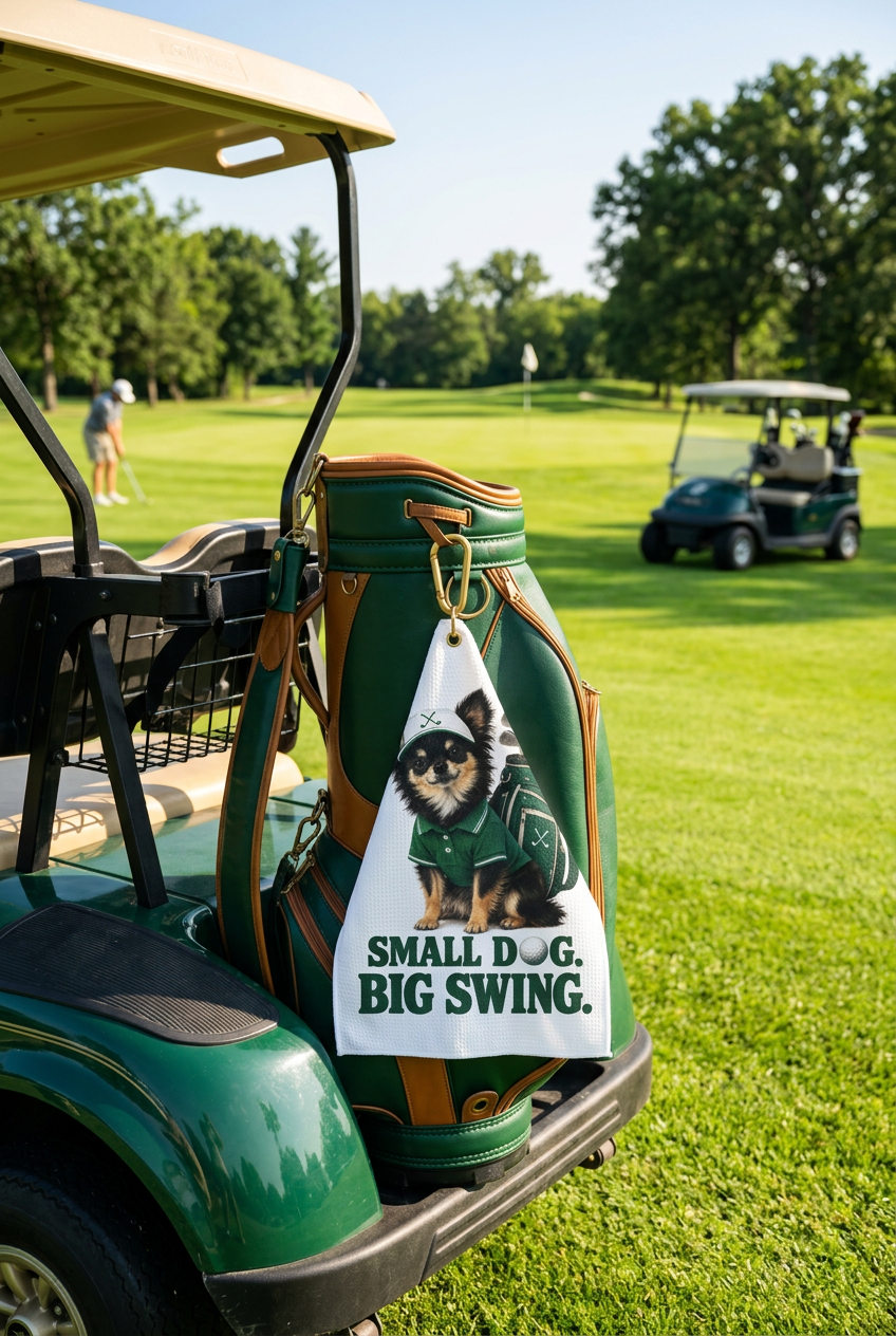 Chihuahua Microfiber Golf Towel